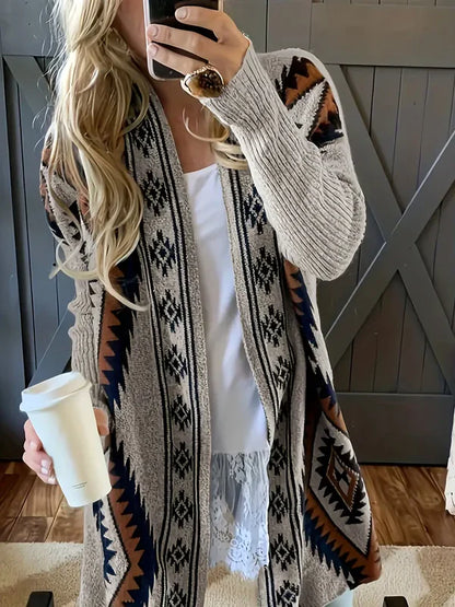 Amory – offene weste im boho-chic-stil drückt den geist der freiheit aus