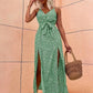 Primrose – cami-kleid mit v-ausschnitt und allover-print