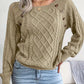 Natalie – lässiger pullover mit rundhalsausschnitt