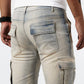 Dean – slim-fit-cargos für herren