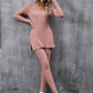 Evelyn – stylisches langarm-t-shirt und hosen-outfit
