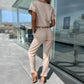 Jumpsuit julia mit kurzen armeln