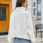 Damen-rollkragenpullover aus dickem strick – wintermode 2024