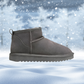 Alva - kurze winterstiefeletten aus mattem echtleder