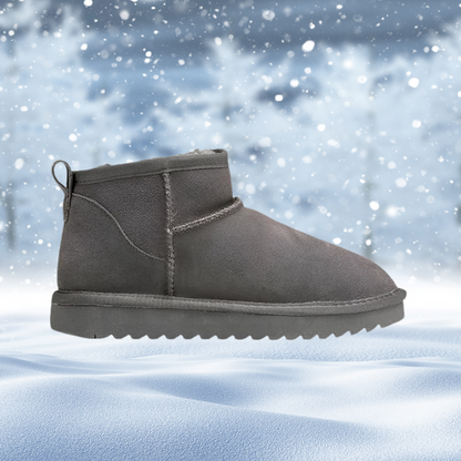 Alva - kurze winterstiefeletten aus mattem echtleder