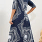 Nora – lockeres maxikleid mit grafikdruck und rundhalsausschnitt