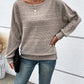 Nass | einfarbiger pullover mit weiten armeln für damen