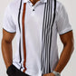 Michael – t-shirt mit vertikalem retro-streifenmuster