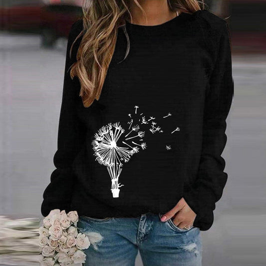 Löwenzahn - modischer pullover mit rundhalsausschnitt