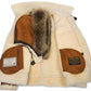 Meti - schafsfelljacke mit fellkapuze