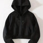 Melissa – kapuzenpullover mit geteiltem reißverschluss