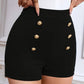 Olivia – shorts mit hohem bund und knopfdekor