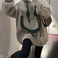 Rebecca – kapuzenpullover mit lächeln-design und kordelzug
