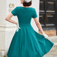 Weißes vintage-kleid midi - greta