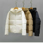 Warmer damen-wintermantel 2024: eleganter puffermantel-trend