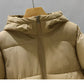 Warmer damen-wintermantel 2024: eleganter puffermantel-trend