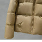 Warmer damen-wintermantel 2024: eleganter puffermantel-trend