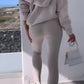 Cosyset - strickjacke mit kapuzensweatshirt