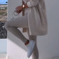 Cosyset - strickjacke mit kapuzensweatshirt