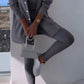 Cosyset - strickjacke mit kapuzensweatshirt