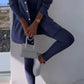 Cosyset - strickjacke mit kapuzensweatshirt