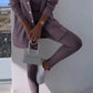 Cosyset - strickjacke mit kapuzensweatshirt
