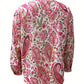Megan – langarmhemd mit paisley-print und knöpfen