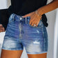 Ruby – gerippte jeansshorts für frühling/sommer