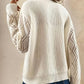 Eudora - lässiger pullover mit langen armeln