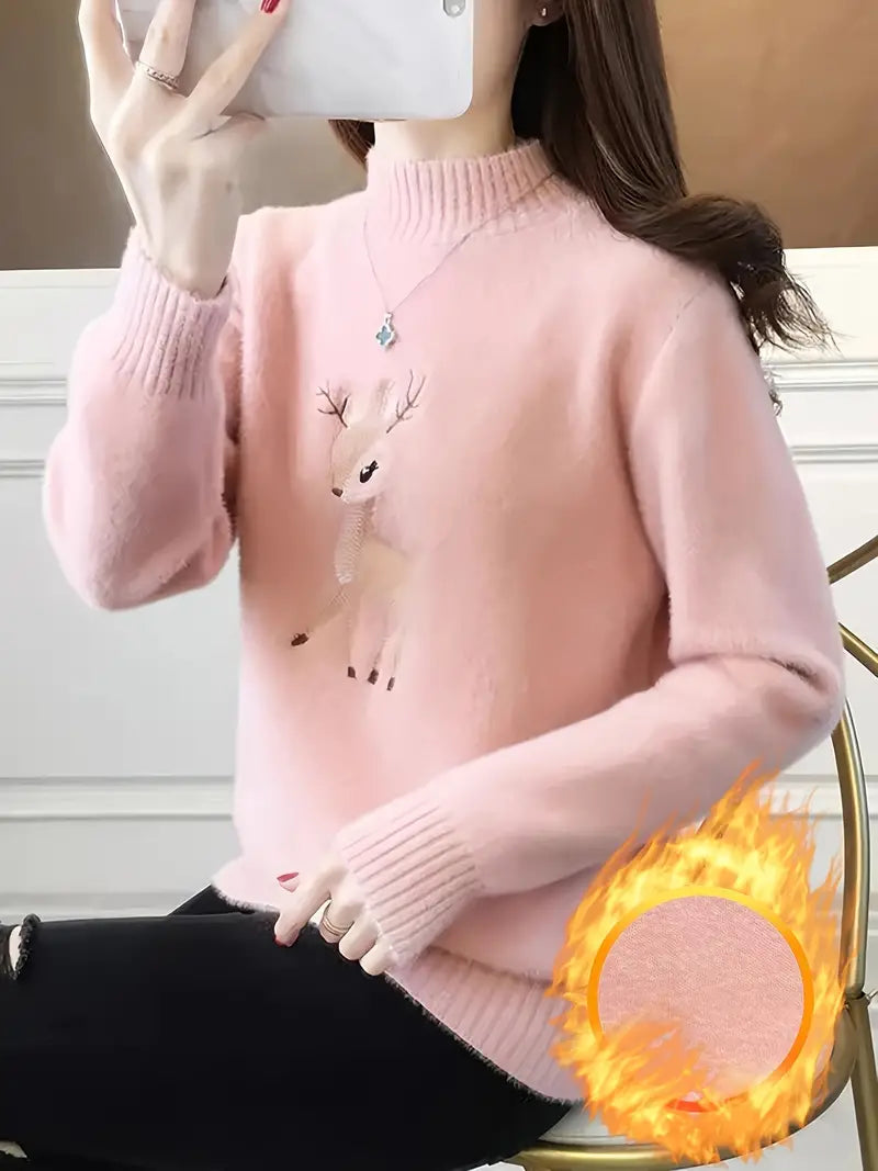 Ninette – rollkragenpullover aus baumwolle