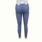 Abigail – schmale leggings mit schmetterlingsprint