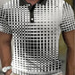 David – kurzärmliges golfhemd mit revers und kontrastierendem farbdesign