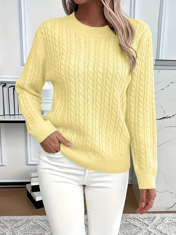 Elvira – kuscheliger herbstpullover aus weichem strickstoff