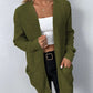Uliana - elegante lange damen-strickjacke mit v-ausschnitt