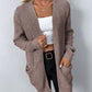 Uliana - elegante lange damen-strickjacke mit v-ausschnitt