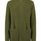 Uliana - elegante lange damen-strickjacke mit v-ausschnitt