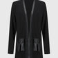 Modisch – jacke in schlichter patchwork-tasche