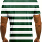 Isaac – kontrastgestreiftes t-shirt für männer