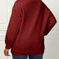 Olivia – lässiger lockerer waffelpullover