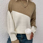 Heather - pullover mit farbblockdesign