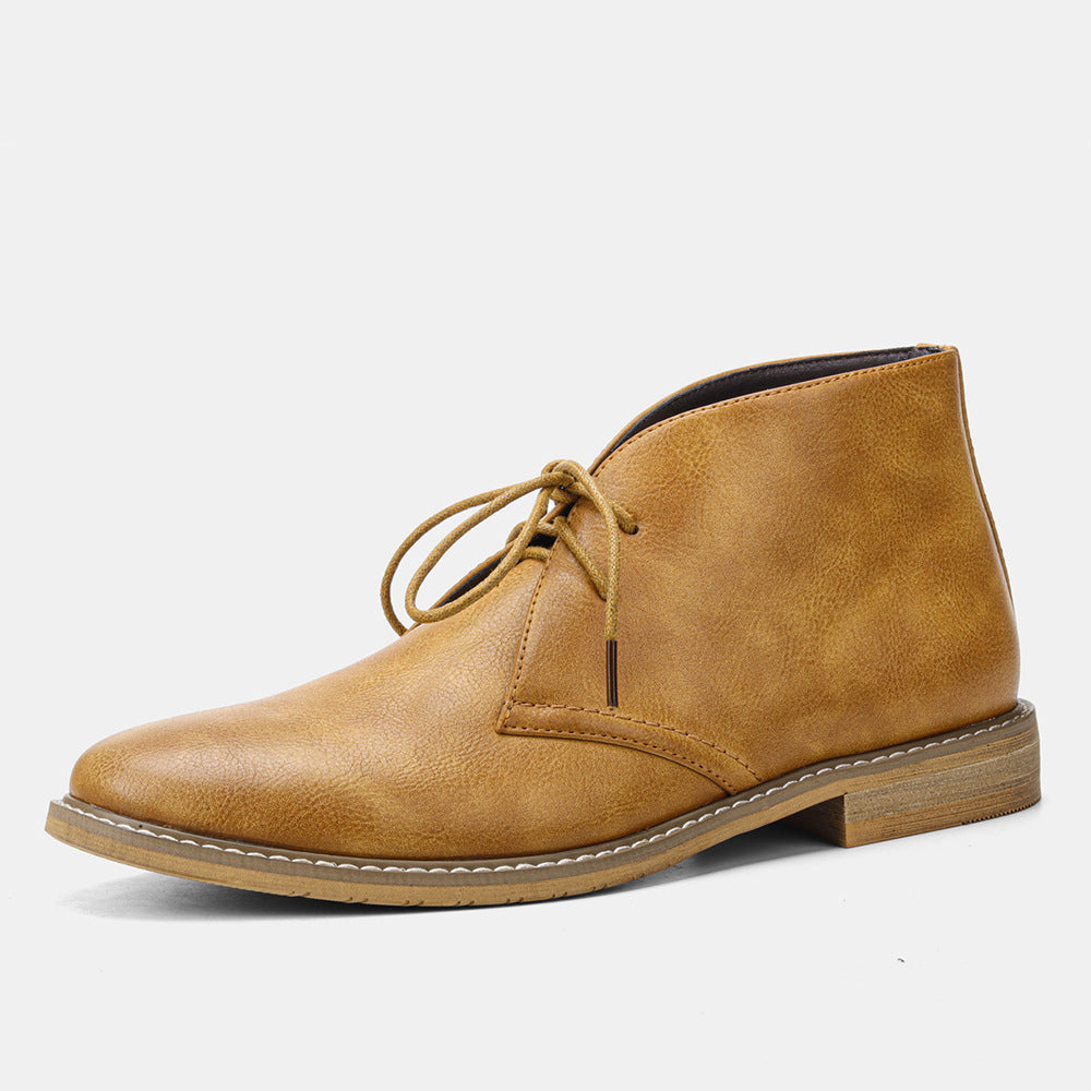 Klassische wüstenstiefel für herren im vintage-stil