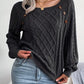 Natalie – lässiger pullover mit rundhalsausschnitt