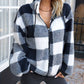 Sarah – süße karierte teddyjacke