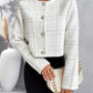 Eleganter karierter blazer mit knöpfen – avari