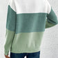Natalie – farbblock-langarmpullover mit rundhalsausschnitt