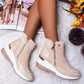 Bequeme wasserdichte damenstiefelette