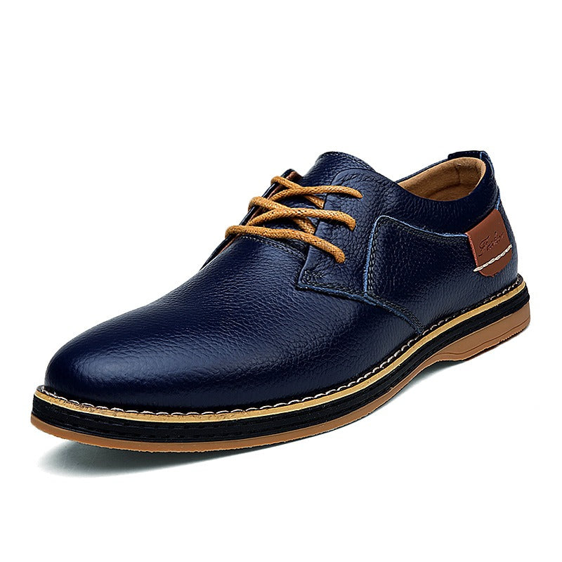 Hochwertige oxford-herrenschuhe aus leder in verschiedenen farben