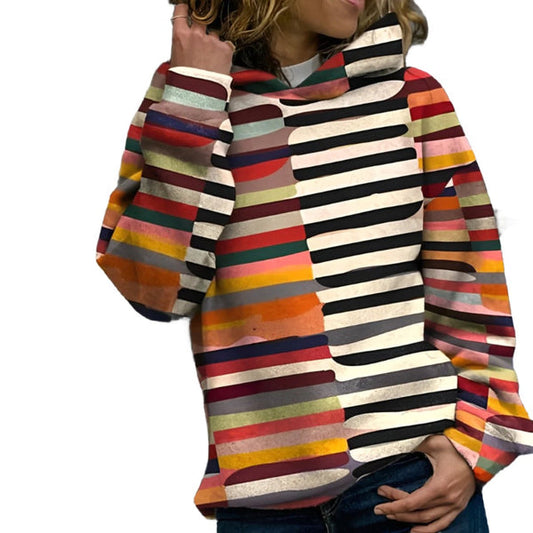 Reina - farbenfroher hoodie mit muster