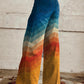 Weite hose mit muster
