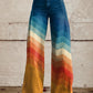 Weite hose mit muster
